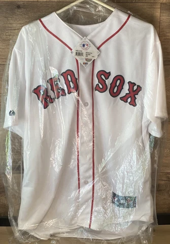 NWT Boston Red Sox Dustin Pedroia #15 Jersey LARGE SEWN Home White - NEW Cover