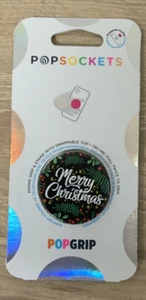 📀 PopSockets PopGrip Phone Grip & Stand - Merry Christmas NEW - Picture 1 of 3