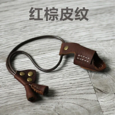 Archery Leather Thumb Finger Buckle Gloves Stall Guard Draw String Protective - Image 1 of 4