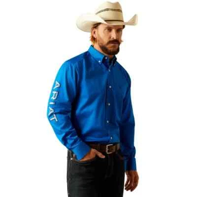 Ariat Mens Team Logo Twill Classic Fit Shirt 10055237 - Image 1 of 4