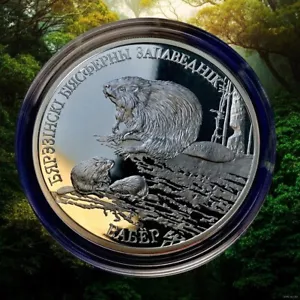 Bielorussia 2003 Castoro Berezinsky Riserva della Biosfera 20 rubli 2003 - Foto 1 di 2