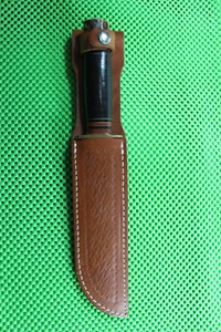 Marbles Gladstone Mich. M.S.A. Co. IDEAL Knife Stag Pommel w/ Sheath Ref #260 - Picture 1 of 11