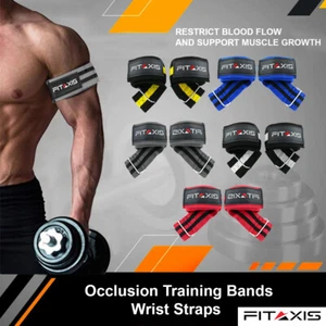 Fitness Training Occlusion Band Straps Muscle Growth Blood Flow Restriction Wrap - Picture 1 of 29