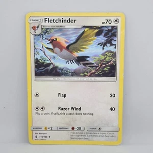 Pokemon Fletchinder 110/145 Guardians Rising Uncommon Stage 1 Colorless TCG Card - Picture 1 of 2