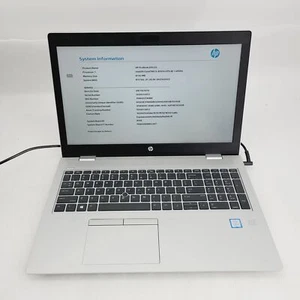 HP Probook 650 G5 Core i5 8265U 1.60GHz 8GB RAM No HDD 15.6" **Boot to Bios - Picture 1 of 14