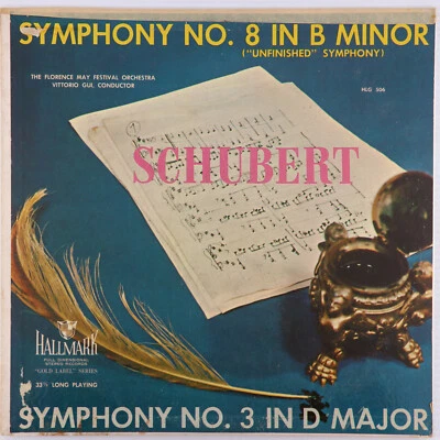 Schubert – Symphony No. 8 In B Minor And No. 3 In D Major - LP Hallmark HLG 506 Foto 1 de 4