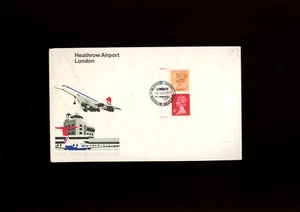 1979 8p-10p Definitive Heathrow Airport London Hounslow Official FDC. Sehr selten - Bild 1 von 1