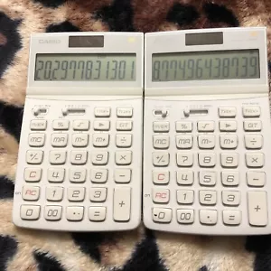 Casio JW-200TV Two Way Powered Desktop Calculator 2no. - Picture 1 of 4