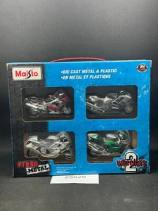 Maisto 1:18 Fresh Metal 2 Wheelers 4 Pack Die Cast 25020 - Picture 1 of 6