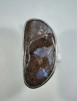Ring  Boulder Opal Boulderopal Silber 925  Ringgröße:59  Australien Unikat 297 - Bild 1 von 4