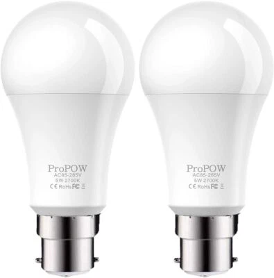 Dusk to Dawn Light Bulb,ProPOW 5W (40 Watt Equivalent) Sensor LED Bulbs A19 - Image 1 of 4