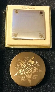 Vintage Pilcher Star Pattern Compact & Elgin American Compact - Picture 1 of 12
