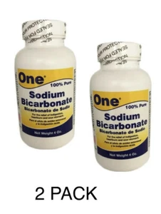 2 x Sodium Bicarbonate /Bicarbonato de sodio, One 4oz. Sealed Jar. - Picture 1 of 3