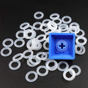 108Pcs Rubber O-Ring Switch Dampeners White For Keyboard Replace Accessories-DIY - Afbeelding 1 van 12