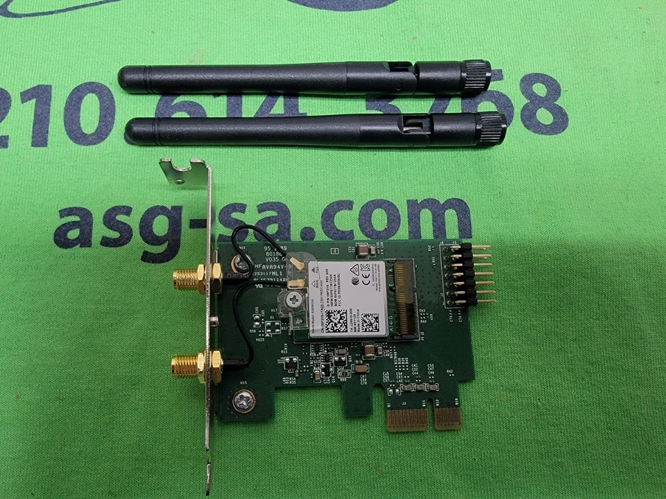 Dell 8265NGW Dual Band Wireless Low-Profile PCIe Adapter 0D8W2M & Antenna - Image 1 of 1