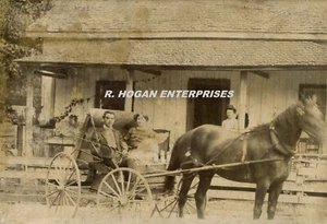 Vintage 1800's HORSE & BUGGY WARREN COUNTY KENTUCKY CABINET CARD PHOTO N3V - Picture 1 of 3