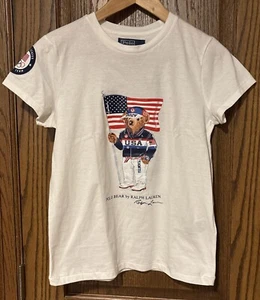 Polo Ralph Lauren Team USA POLO BEAR 2024 Olympia Kurzarm T-Shirt - XS - Bild 1 von 3