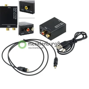 Optical Coaxial Toslink Digital to Analog Audio Converter Adapter RCA L/R 3.5mm - Bild 1 von 6