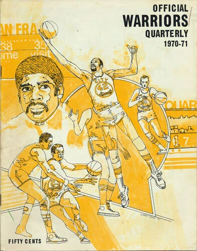 San Francisco Warriors _RARE_ 1970 Game Program v Los Angeles Lakers Jerry West - Image 1 of 1