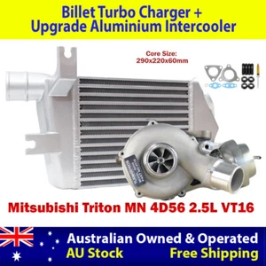 Upgrade Billet Turbo + 60mm Intercooler For Mitsubishi Triton MN 4D56 2.5L VT16 - Picture 1 of 11