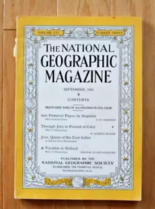 National Geographic September 1929; Primeval Papua; Java East Indies; Holland - Picture 1 of 24