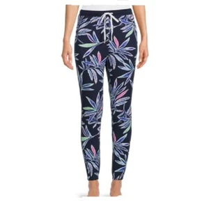 Pantalones de pijama para dama Plus azul marino floral talla 2X (18W-20W) Joggers NUEVO - Imagen 1 de 1