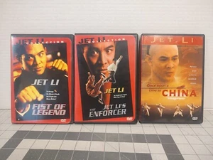 Jet Li DVD Lot: Fist Of Legend The Enforcer Once Upon A Time In China 3 total - Picture 1 of 2