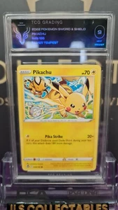 Pikachu 049/195 Silver Tempest Sword & Shield Pokemon Card - TCG Graded 9 Mint - Picture 1 of 2