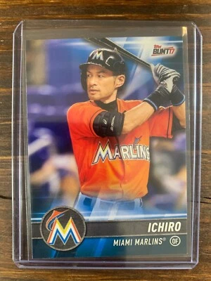 Ichiro Suzuki Baseball Card #150 Topps Bunt Miami Marlins MLB HOF 3,000 HITS  - Image 1 of 2