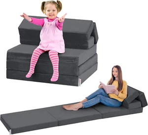 Toddler Couch, K1 6-In-1 Kids Folding Sofa Bed, Convertible Kids Sofa Couch to - Picture 1 of 7
