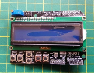 LCD 1602 écran bleu rétroéclairé clavier pour Arduino - Photo 1/1