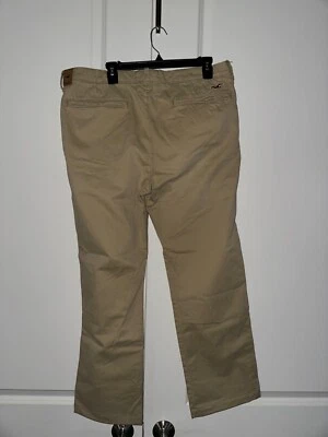 NEW Hollister California Men’s Chino Flex Pants Tan Khaki Beige 36 x 32 - Image 1 of 4