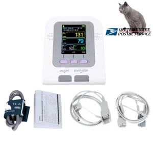 Digitales Veterinär Blutdruckmessgerät CONTEC08A, VET BP Manschette + SPO2 Sonde - Bild 1 von 10