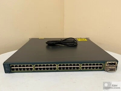 WS-C3560E-48TD-S CISCO CATALYST 48-PORT GIGE SWITCH WITH 2x 10GE (X2) COMSC00ARB - Image 1 of 4