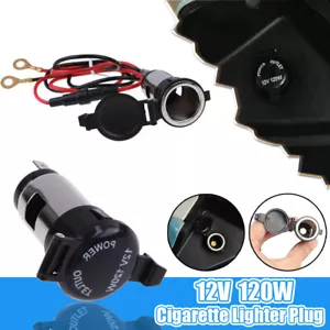 1X Car Power Socket Cigarette Lighter Plug Outlet Lighter Socket Plug DC12V 120W - Picture 1 of 20