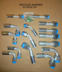 BEADLOCK A/C FEMALE O RING CRIMP FITTING KIT,STRAIGHT,45,90 DEGREE 15 pc REDUCED - Bild 1 von 1