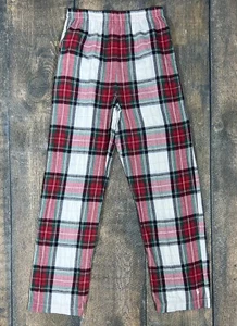 Well Dressed Wolf Boys Size 14 Holiday Plaid Lounge Pants! Red, White, Green! - Picture 1 of 7