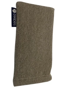 PEEPERS Squeeze Top GRAY Soft Eyeglass CasesCanvas Fabric 2 1/2 X 7” - Picture 1 of 2