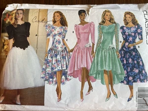 Sewing Pattern Butterick 6536 Dress Size 12-16 Uncut Printed 1992 - Picture 1 of 3