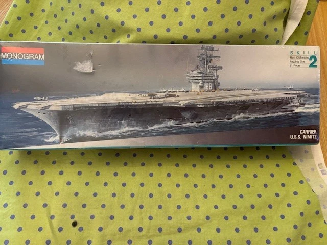Monogram USS Nimitz Model Kit Aircraft Carrier 1995 3004