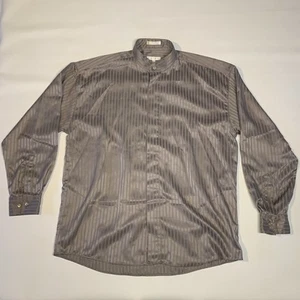 Elliott Herren grau Button-Down Kragen Hemd Langarm gestreift Large 16-16,5 - Bild 1 von 8