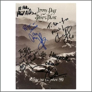 Jimmy Page Robert Plant Signed 1998 Walking Into Everywhere Tour Programme (UK) - Imagen 1 de 1