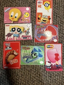 7 Mixed Novelty Ice Cream Truck Concession Stickers Decals No Duplicates - Picture 1 of 1