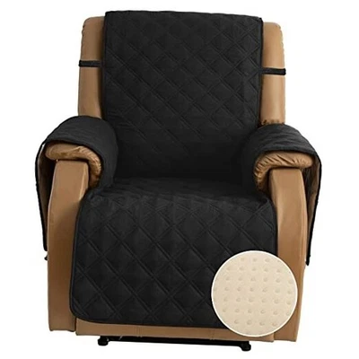  Funda Reclina Acolchada Antideslizante, 100% Impermeable Reclinable 23" Negra Foto 1 de 4