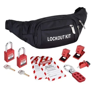 Lockout Tagout Kit,Lockout Kit for OSHA, Lock Out tag Out Kits Electrical Com... - Picture 1 of 8