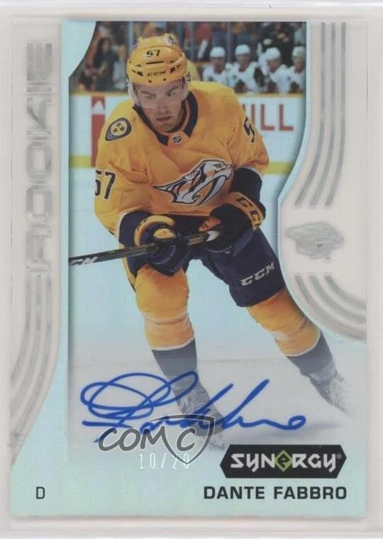 2019-20 Upper Deck Synergy Rookies /20 Dante Fabbro #78 Rookie Auto RC - Image 1 of 2