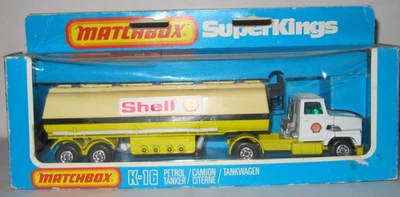 MATCHBOX SUPER KINGS K-16 PETROL TANKER 'SHELL' V RARE BLACK TANKER STRIPE L@@K - Image 1 of 4