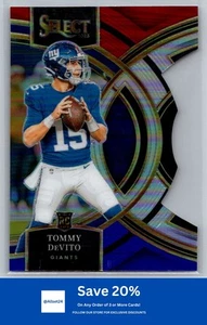 2023 Panini Select #102 Tommy DeVito Rookie Red Blue Prizms Die Cuts Giants I9 - Picture 1 of 2