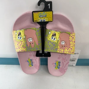 SpongeBob Slipper Sandalen Kinder Größe 1 kostenloser Versand - Bild 1 von 3