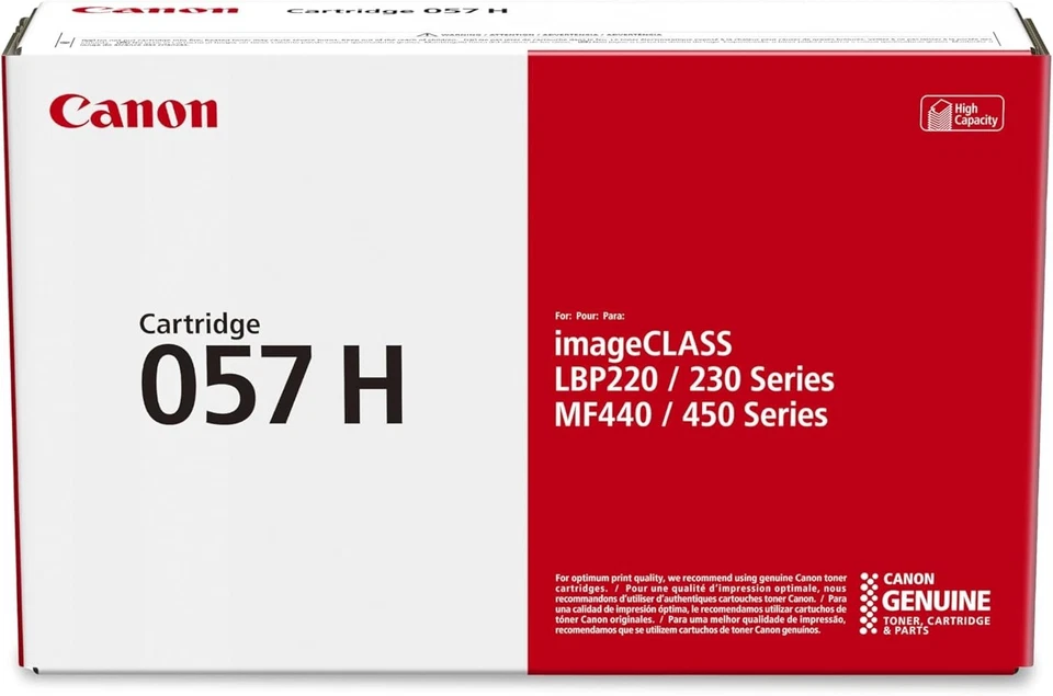 Canon 057H High Black Original Yield Toner Cartridge (3010C001) - Image 1 of 4